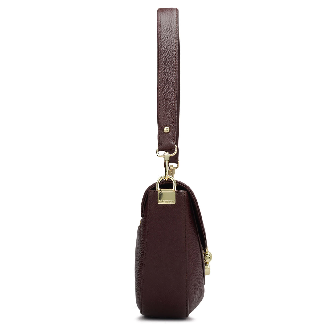 Small Franzy Leather Baguette - Wine