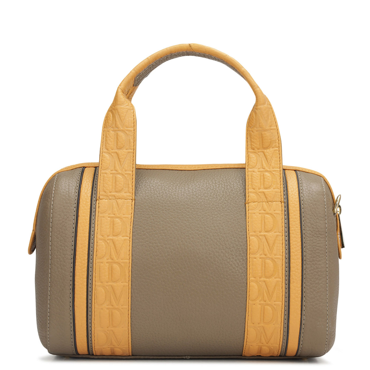 Small Wax Leather Satchel - Greyish Taupe