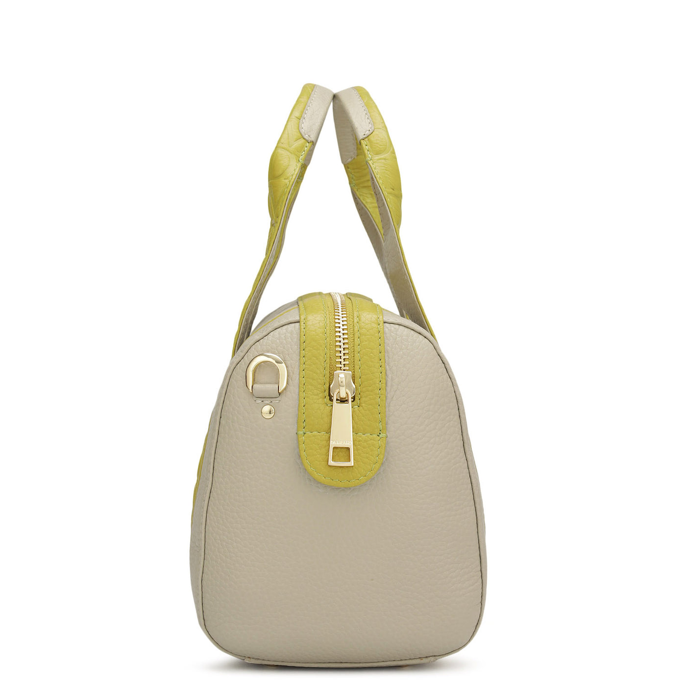 Small Wax Leather Satchel - Khaki