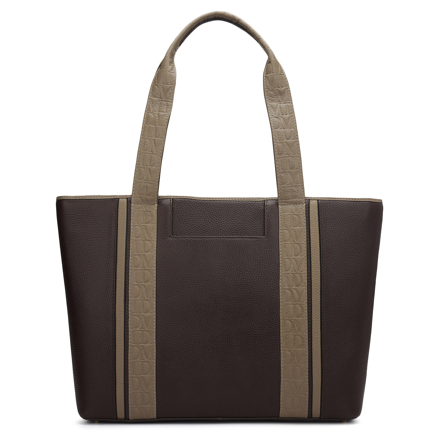 Large Wax Leather Tote - Chocolate