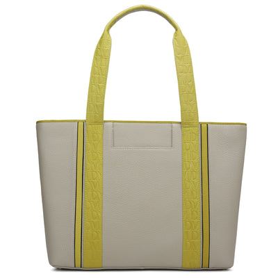 Large Wax Leather Tote - Khaki