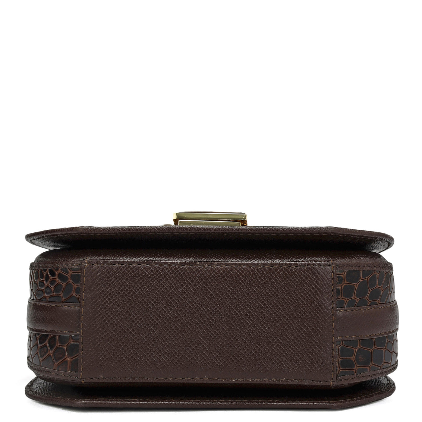 Small Croco Leather Sling - Date