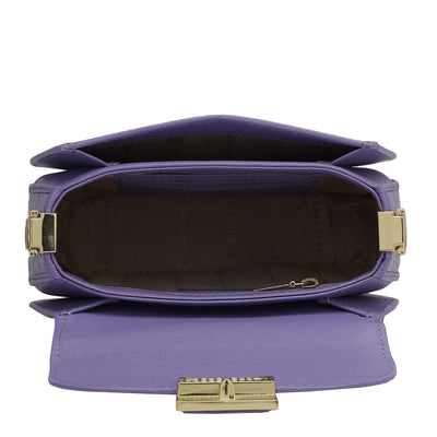 Small Croco Leather Sling - Purple Haze