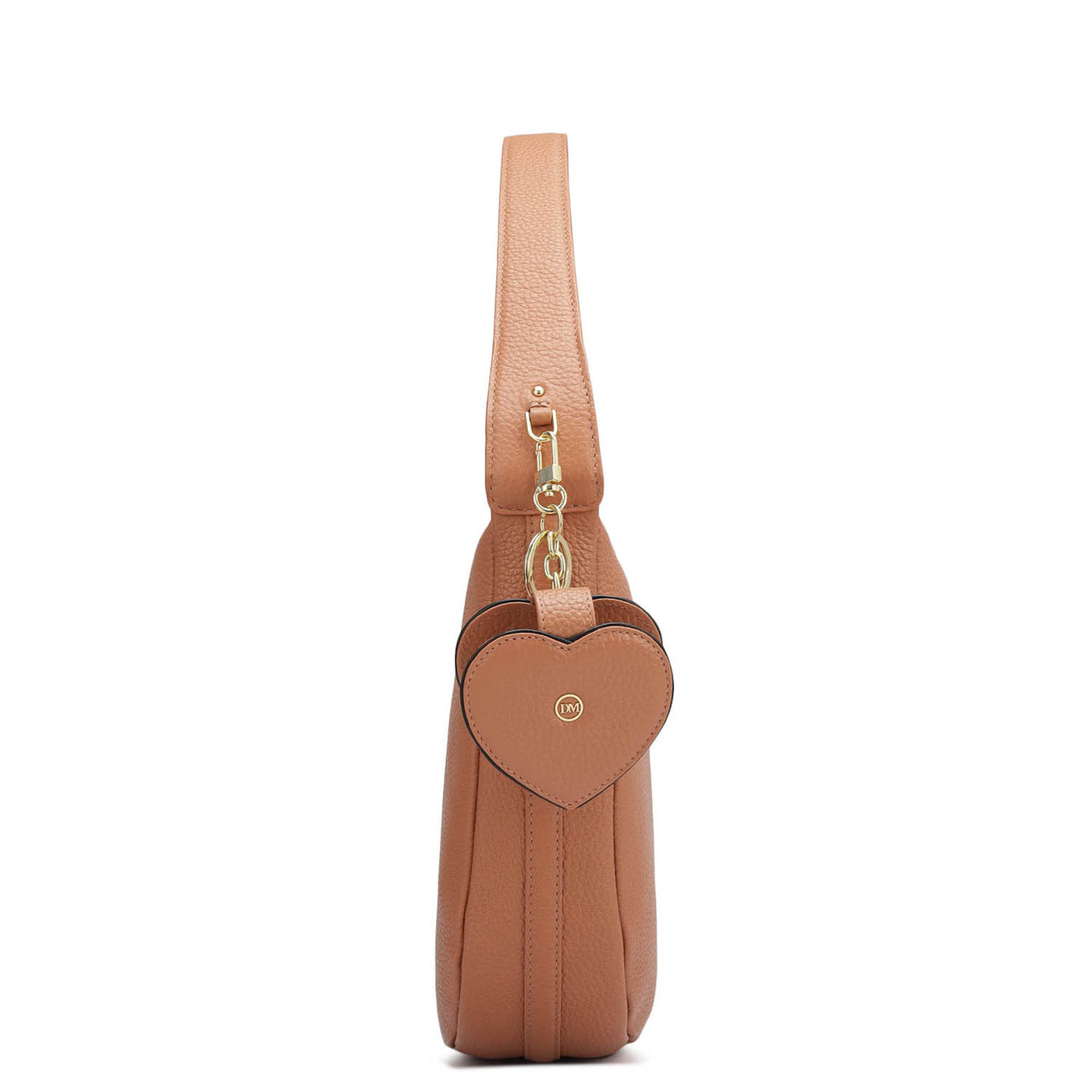 Medium Wax Leather Hobo - Terracotta