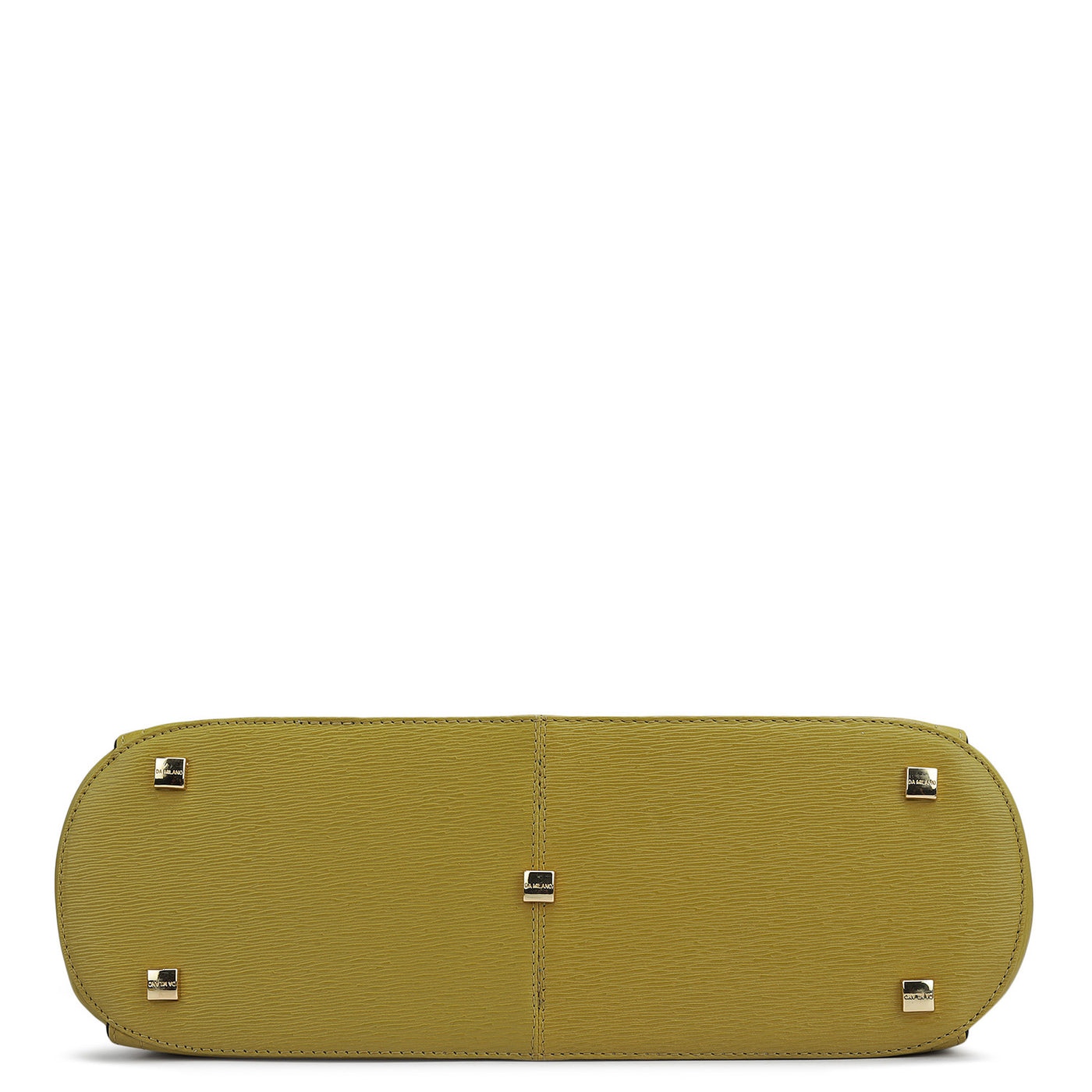 Medium Plain Leather Shoulder Bag - Lemon