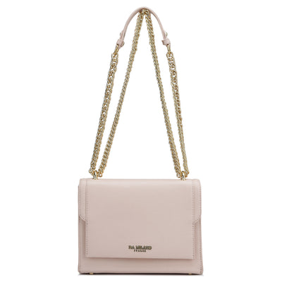 Small Franzy Leather Shoulder Bag - Blush