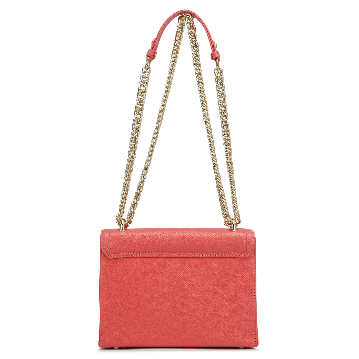 Small Franzy Leather Shoulder Bag - Corallo