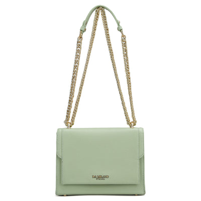 Small Franzy Leather Shoulder Bag - Mint