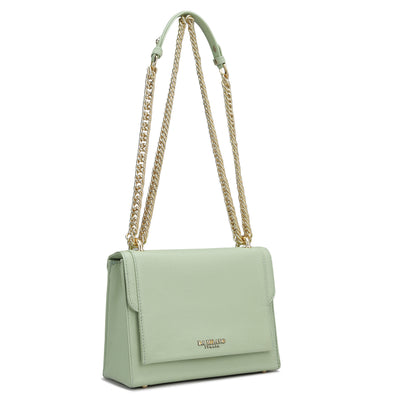 Small Franzy Leather Shoulder Bag - Mint