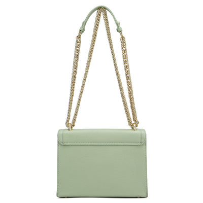 Small Franzy Leather Shoulder Bag - Mint