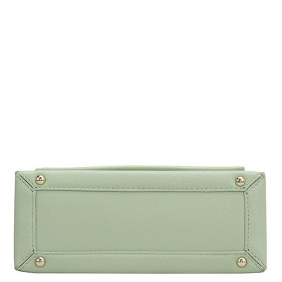 Small Franzy Leather Shoulder Bag - Mint