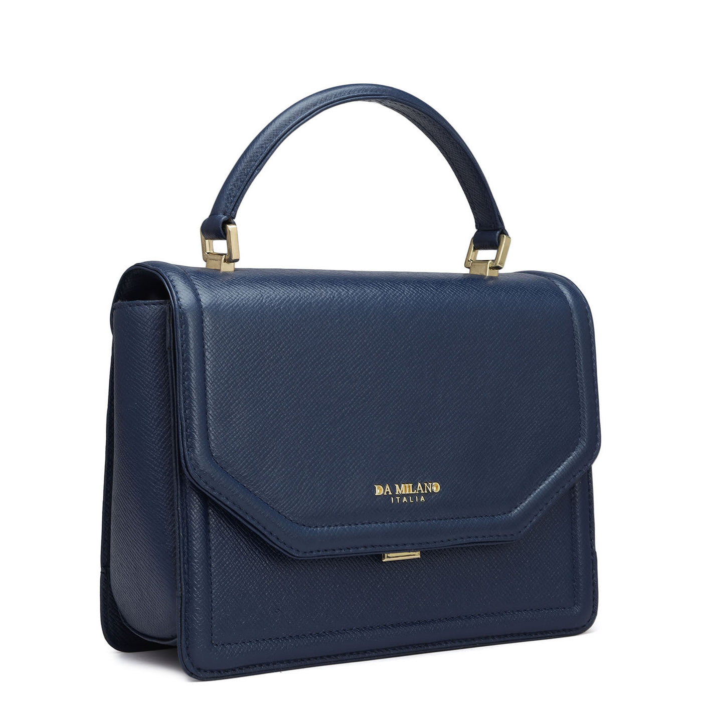 Small Franzy Leather Satchel - Patriot Blue