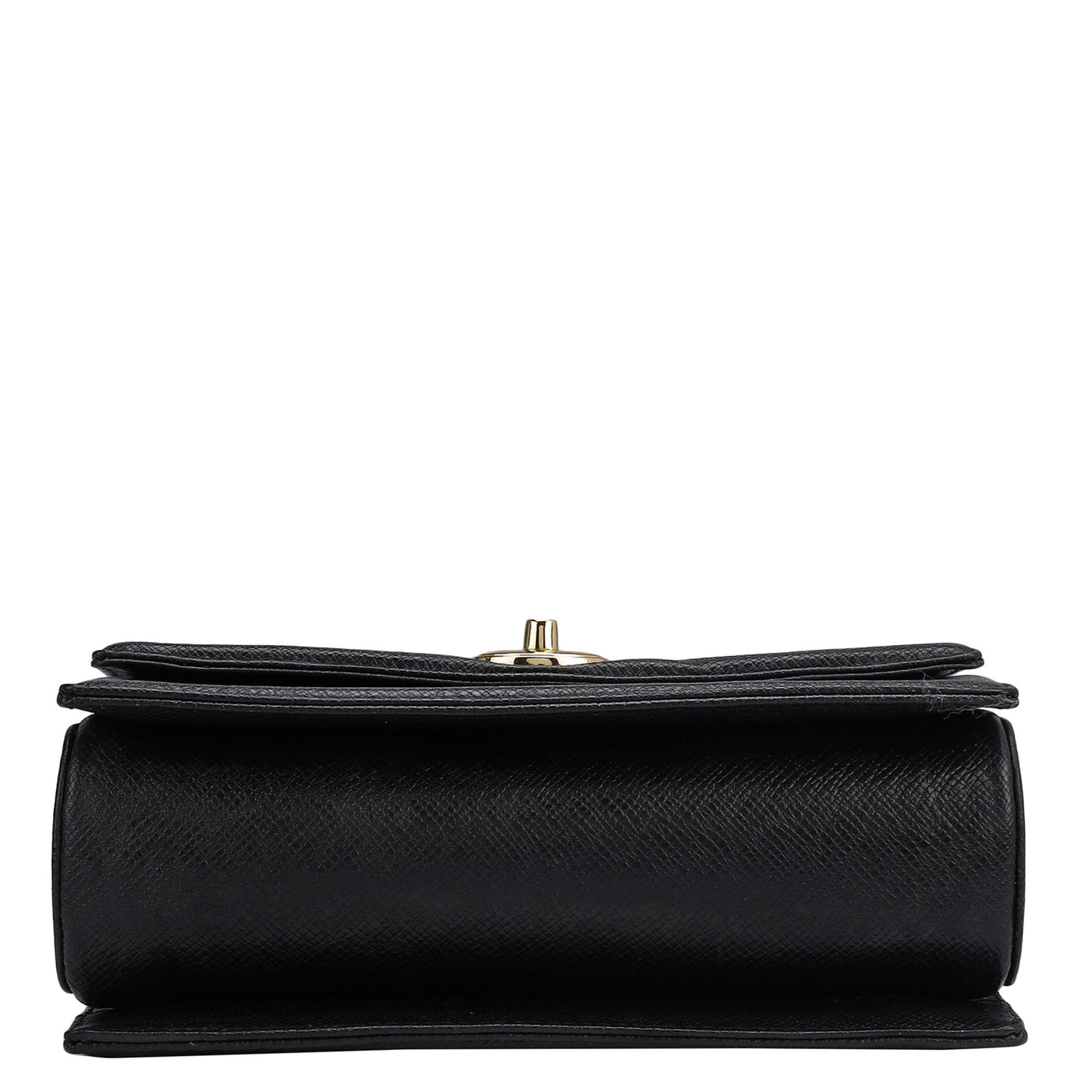 Small Franzy Leather Shoulder Bag - Black