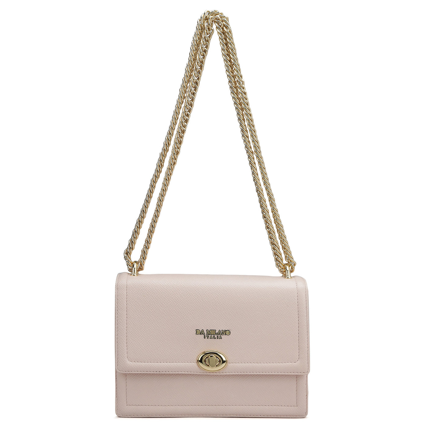 Small Franzy Leather Shoulder Bag - Blush