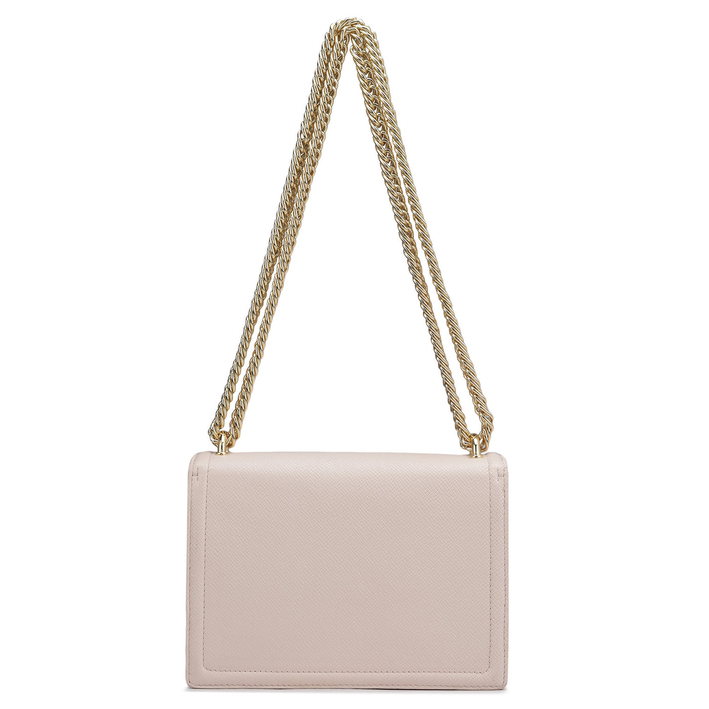 Small Franzy Leather Shoulder Bag - Blush