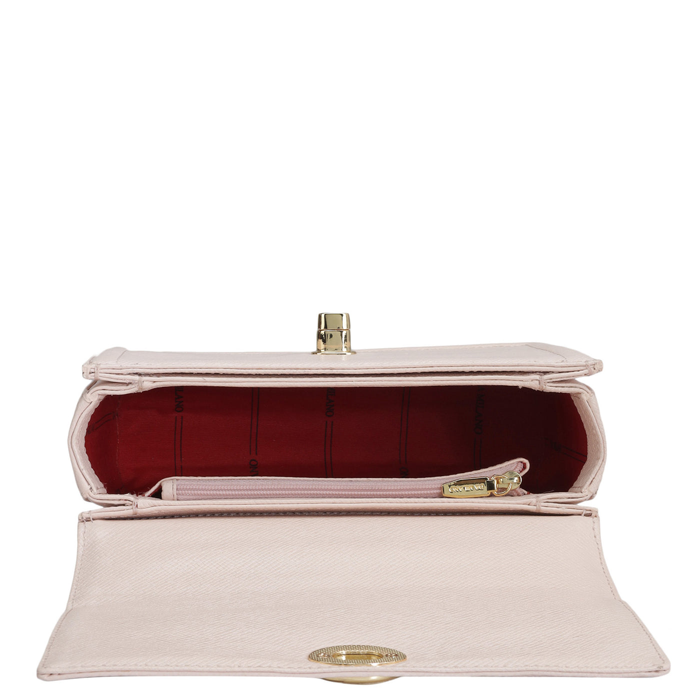 Small Franzy Leather Shoulder Bag - Blush