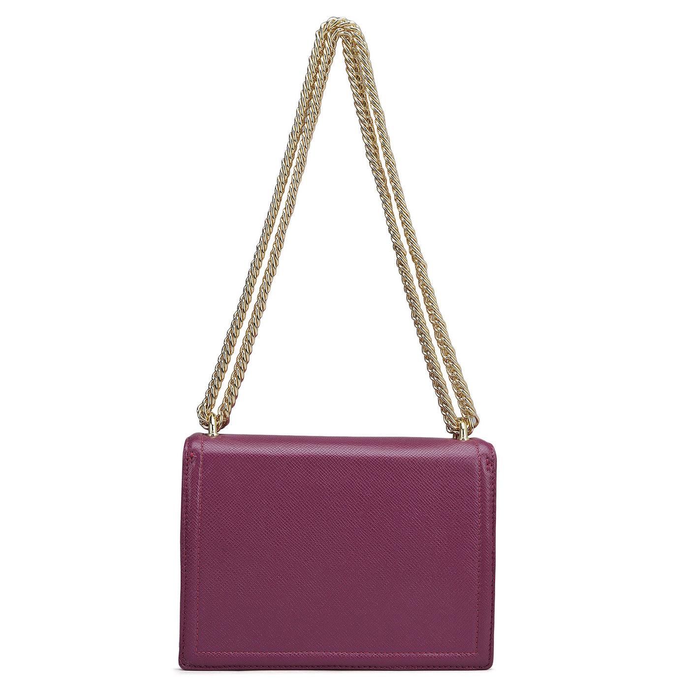 Small Franzy Leather Shoulder Bag - Orchid