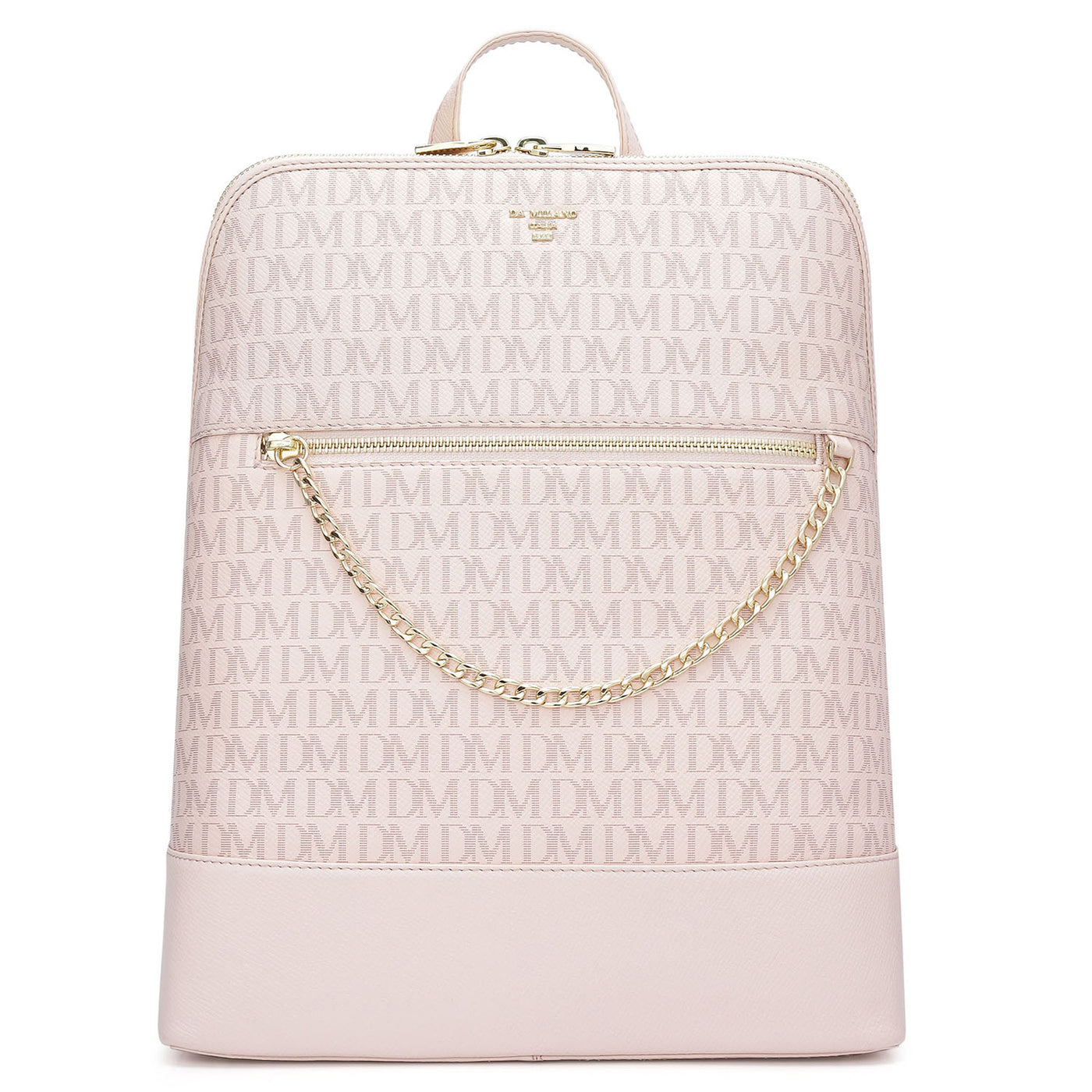 Monogram Franzy Leather Backpack - Blush