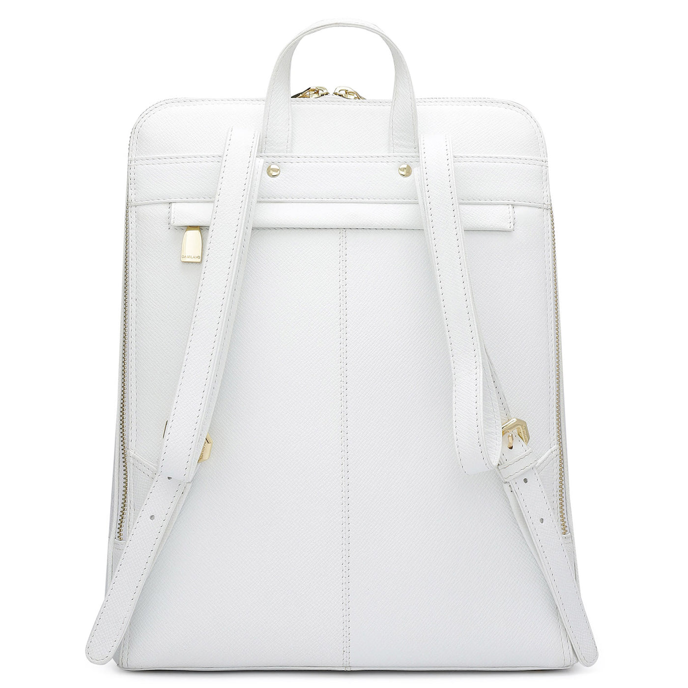 Monogram Franzy Leather Backpack - White