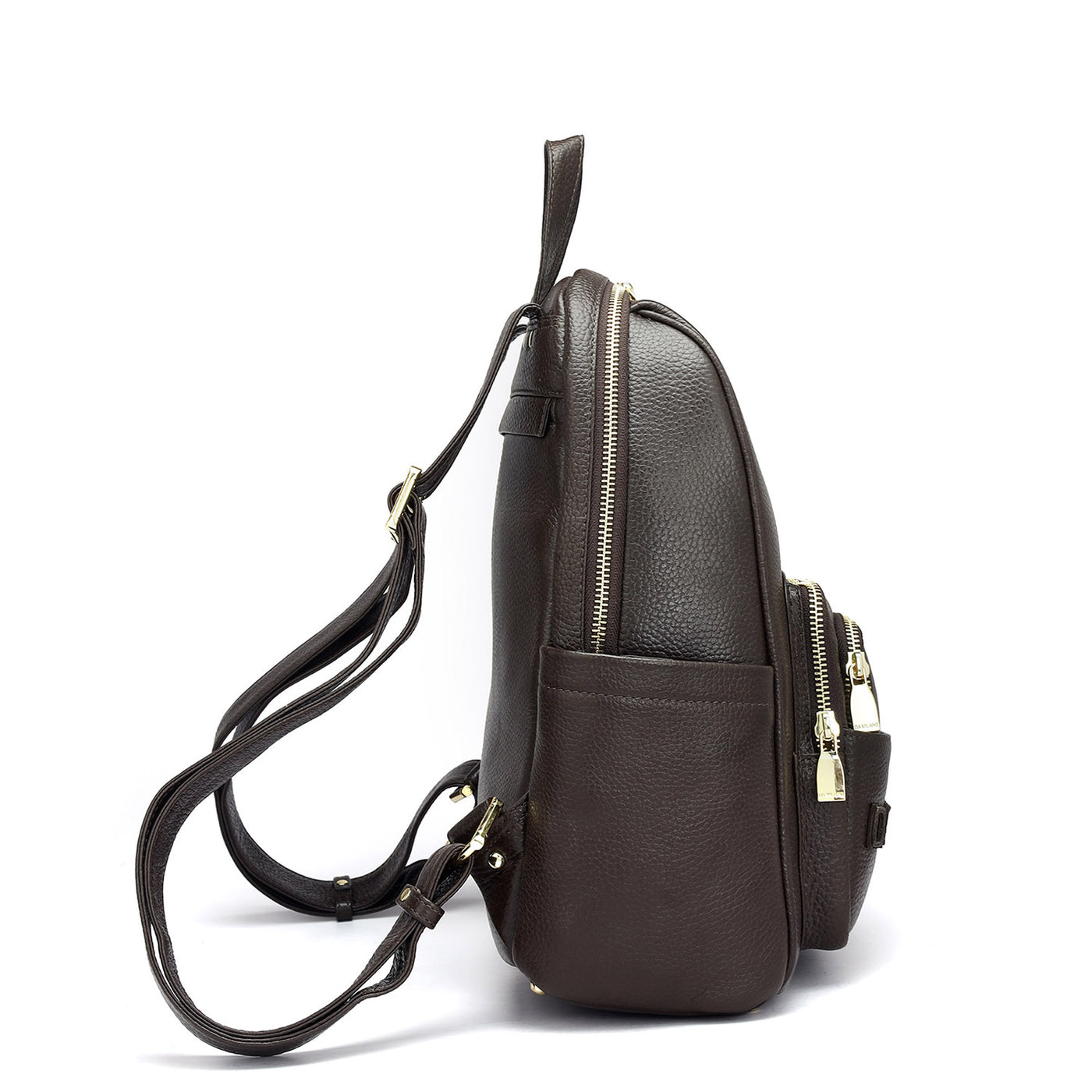 Wax Leather Backpack - Chocolate