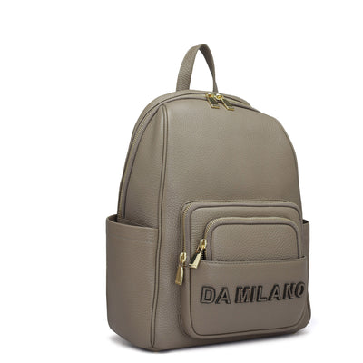 Wax Leather Backpack - Greyish Taupe