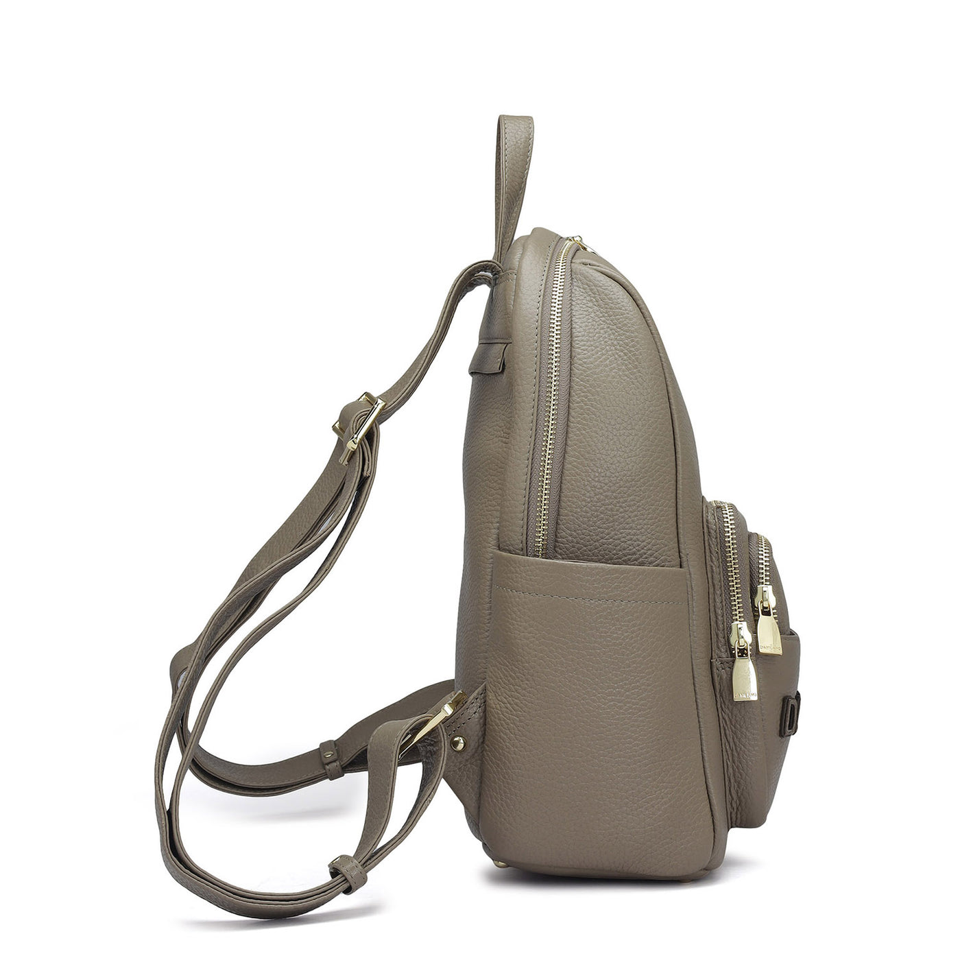 Wax Leather Backpack - Greyish Taupe