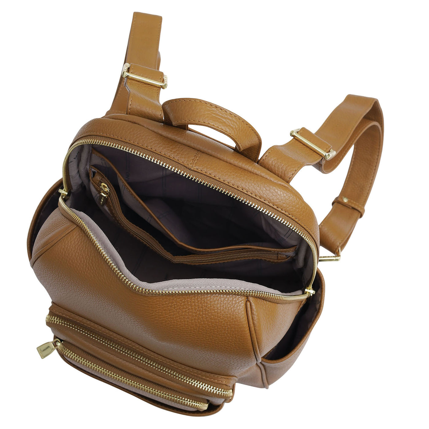 Wax Leather Backpack - Tan