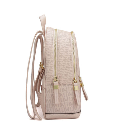 Monogram Franzy Leather Backpack - Blush