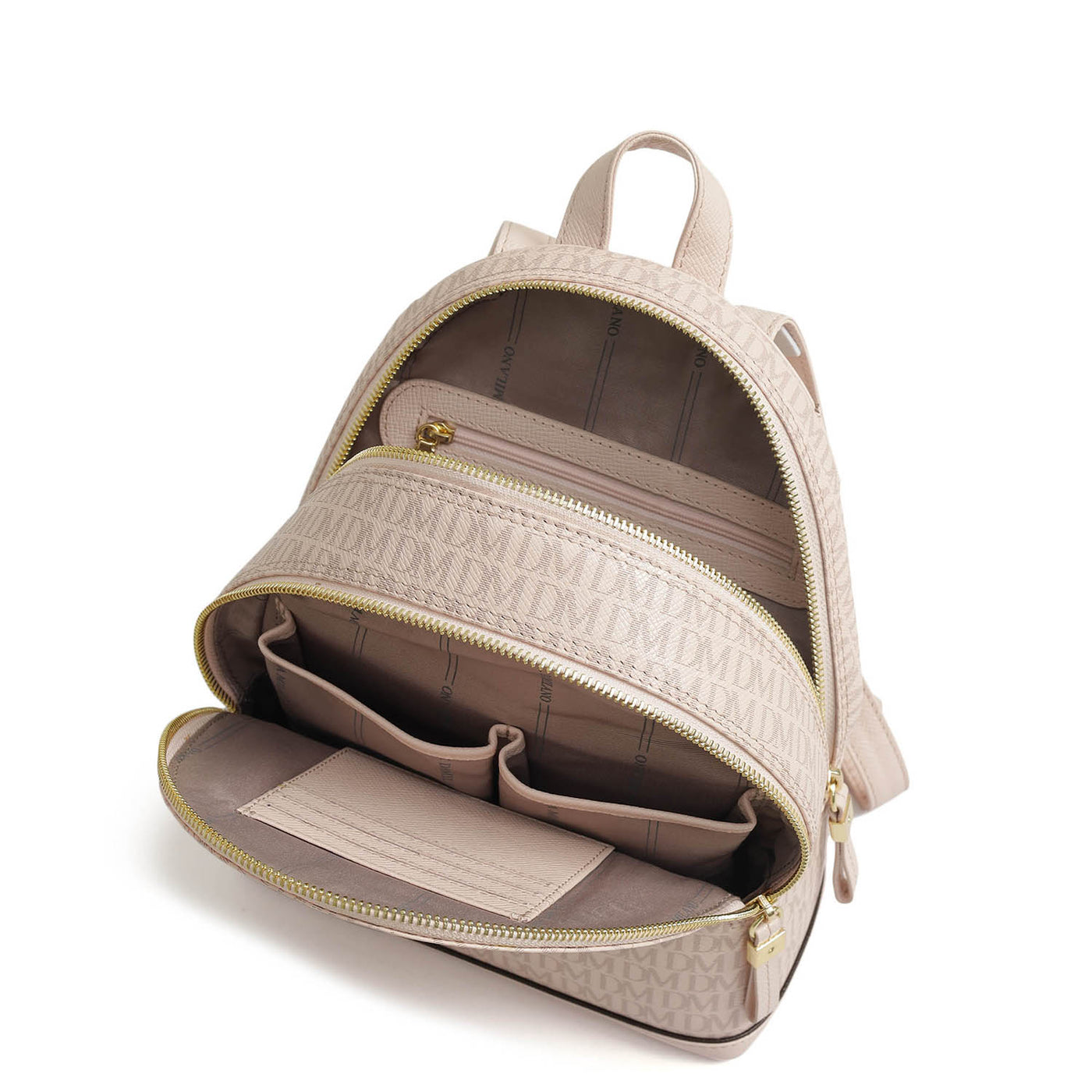 Monogram Franzy Leather Backpack - Blush