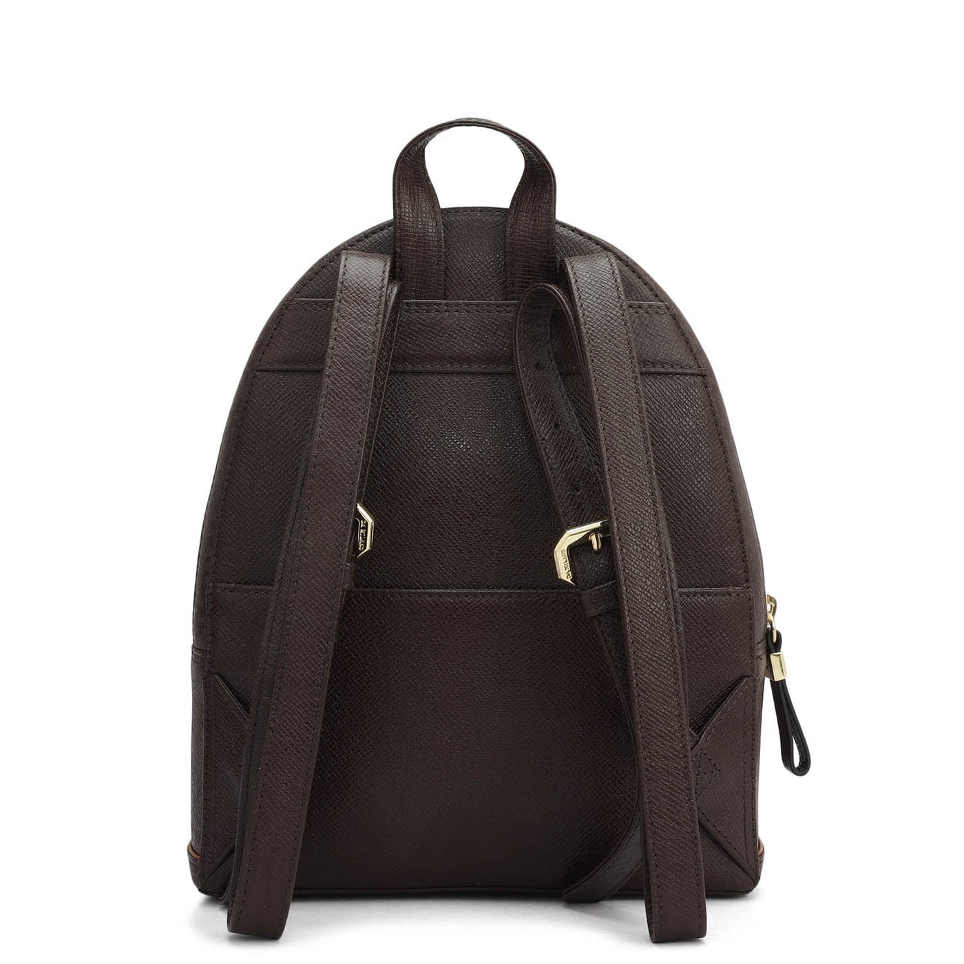 Monogram Franzy Leather Backpack - Chocolate