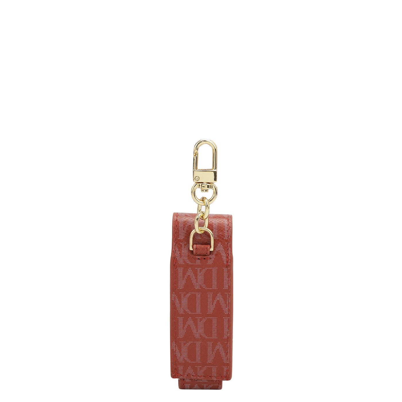 Monogram Leather Lipstick Case - Brick