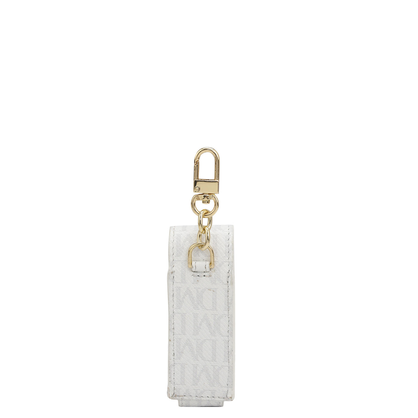 Monogram Leather Lipstick Case - White