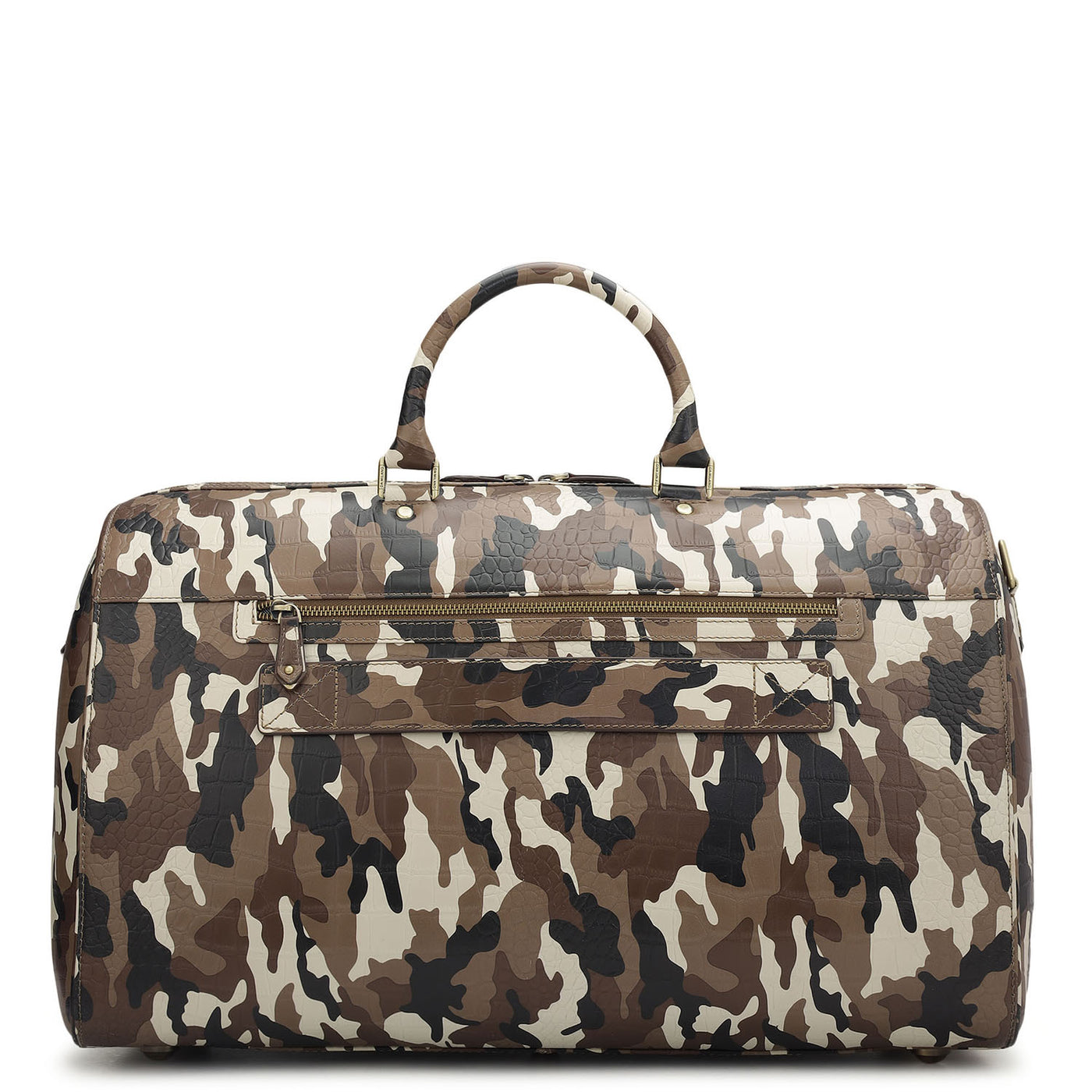 Camouflage Leather Luggage - Cognac & Black