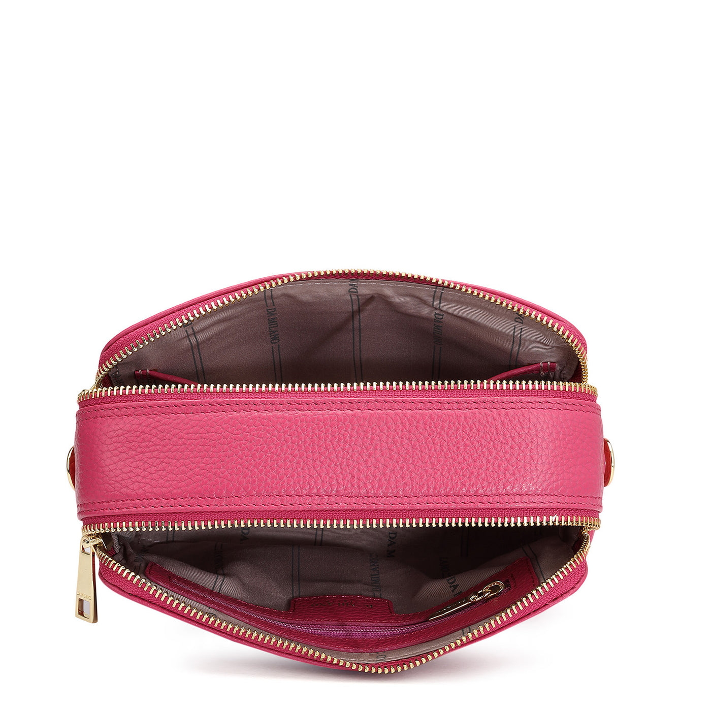 Small Wax Leather Sling - Magenta