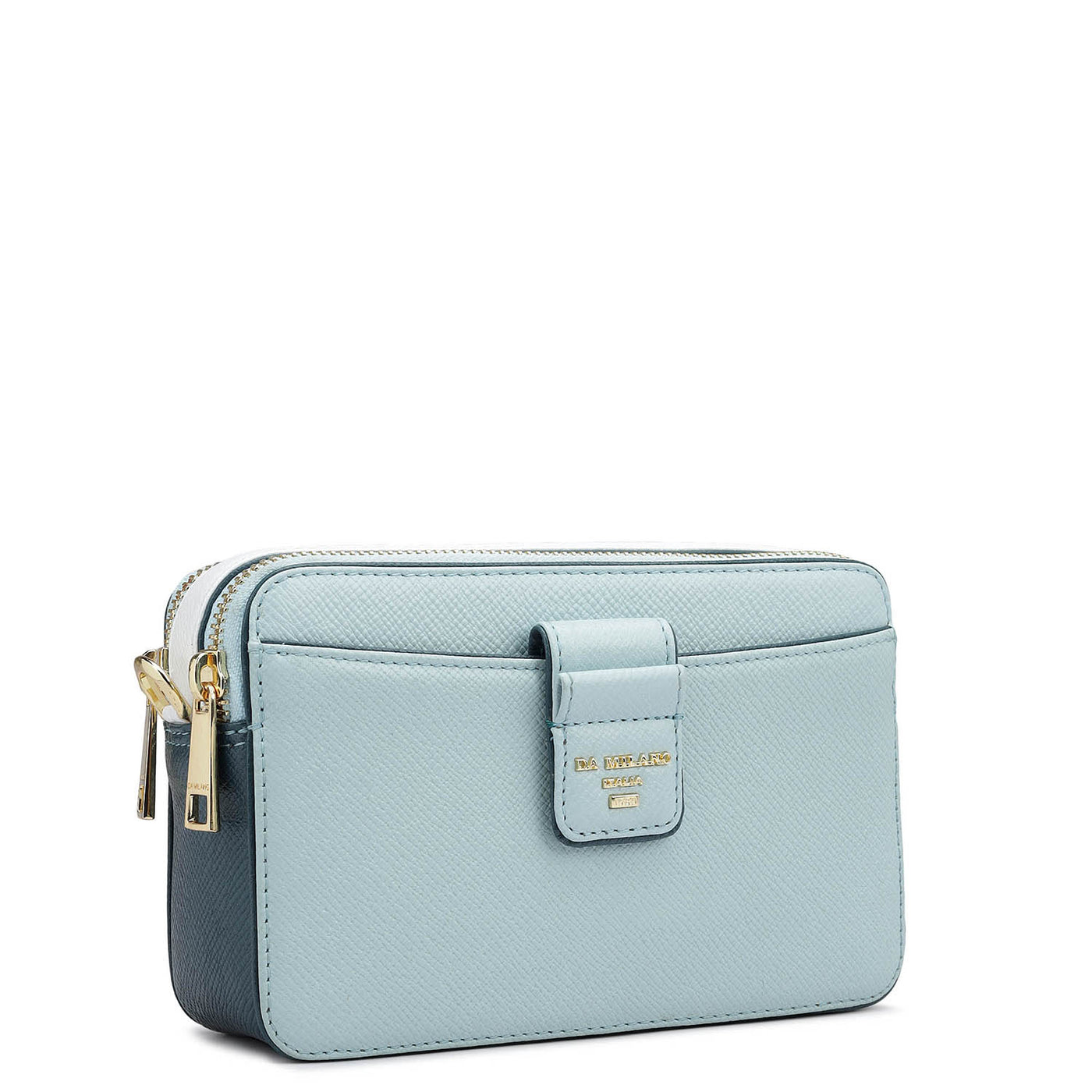 Small Franzy Leather Sling - Cloud Blue