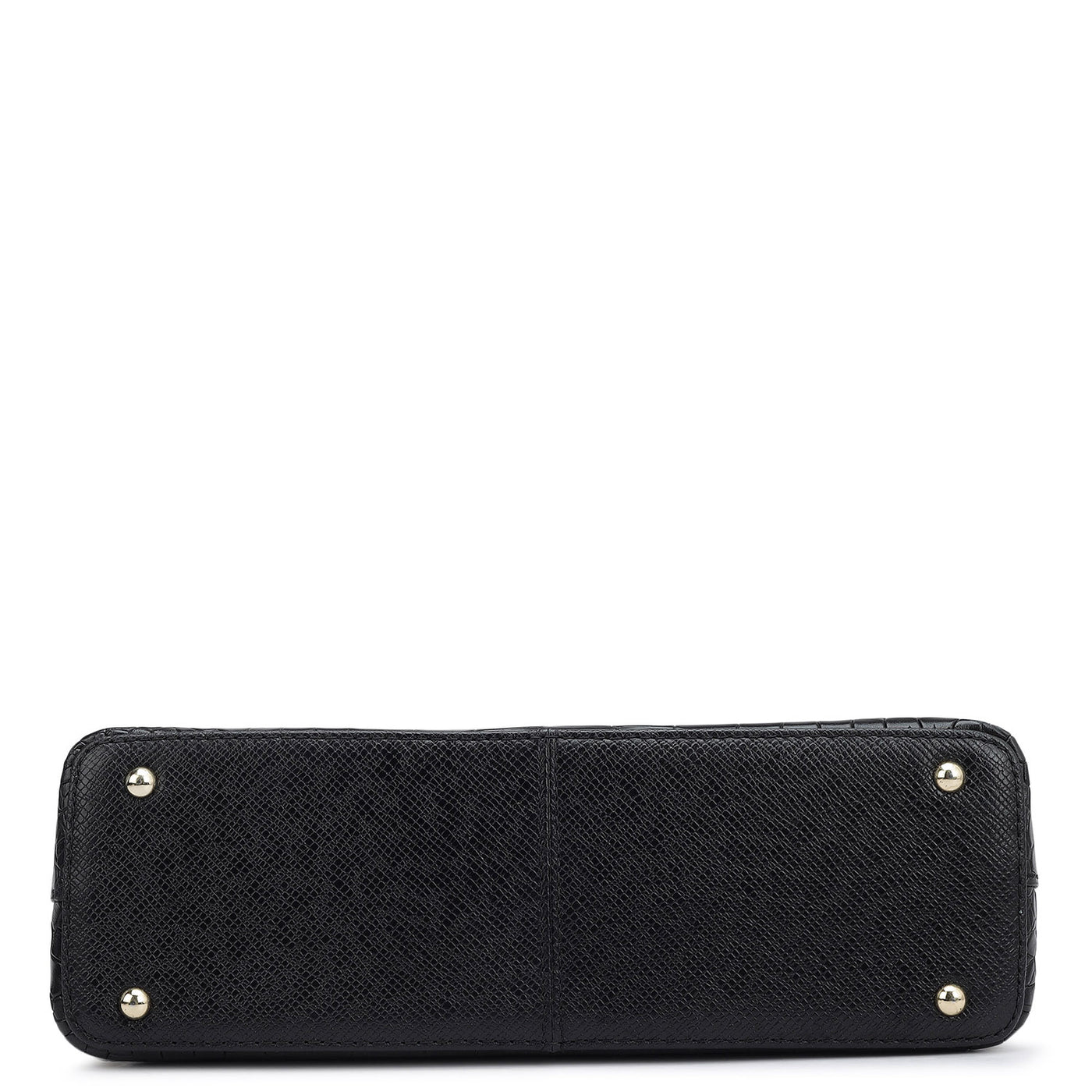 Small Croco Leather Sling - Black