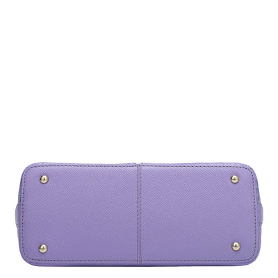 Small Croco Franzy Leather Sling - Purple Haze