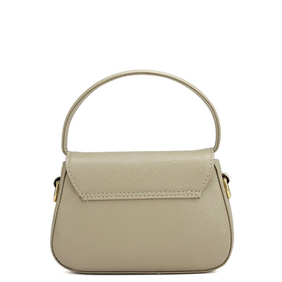 Small Franzy Leather Satchel - Chalk