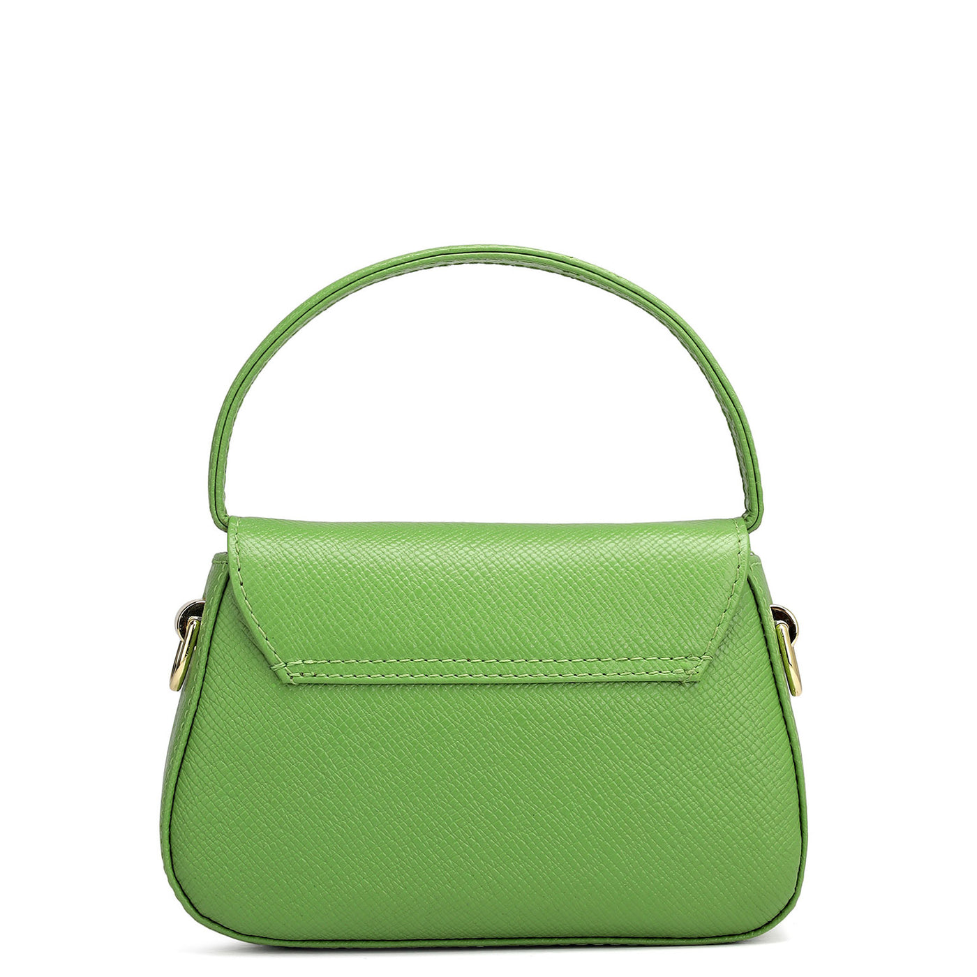 Small Franzy Leather Satchel - Kiwi