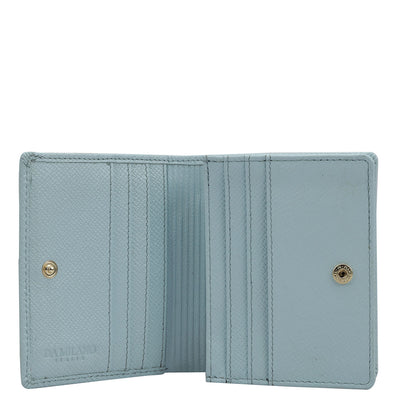 Franzy Leather Ladies Sling Wallet - Cloud Blue