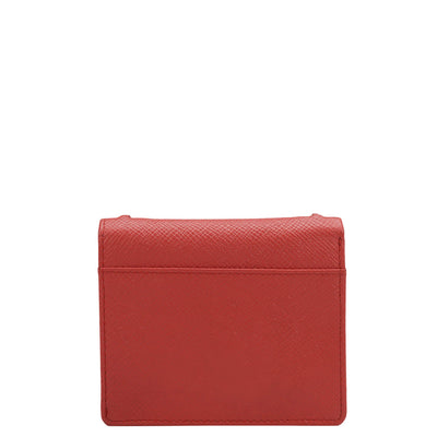 Franzy Leather Ladies Sling Wallet - Corallo