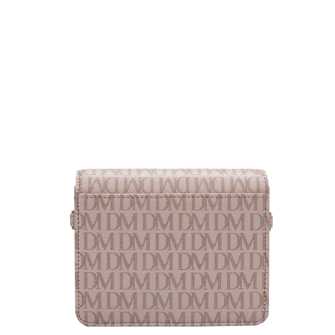 Monogram Leather Ladies Sling Wallet - Blush