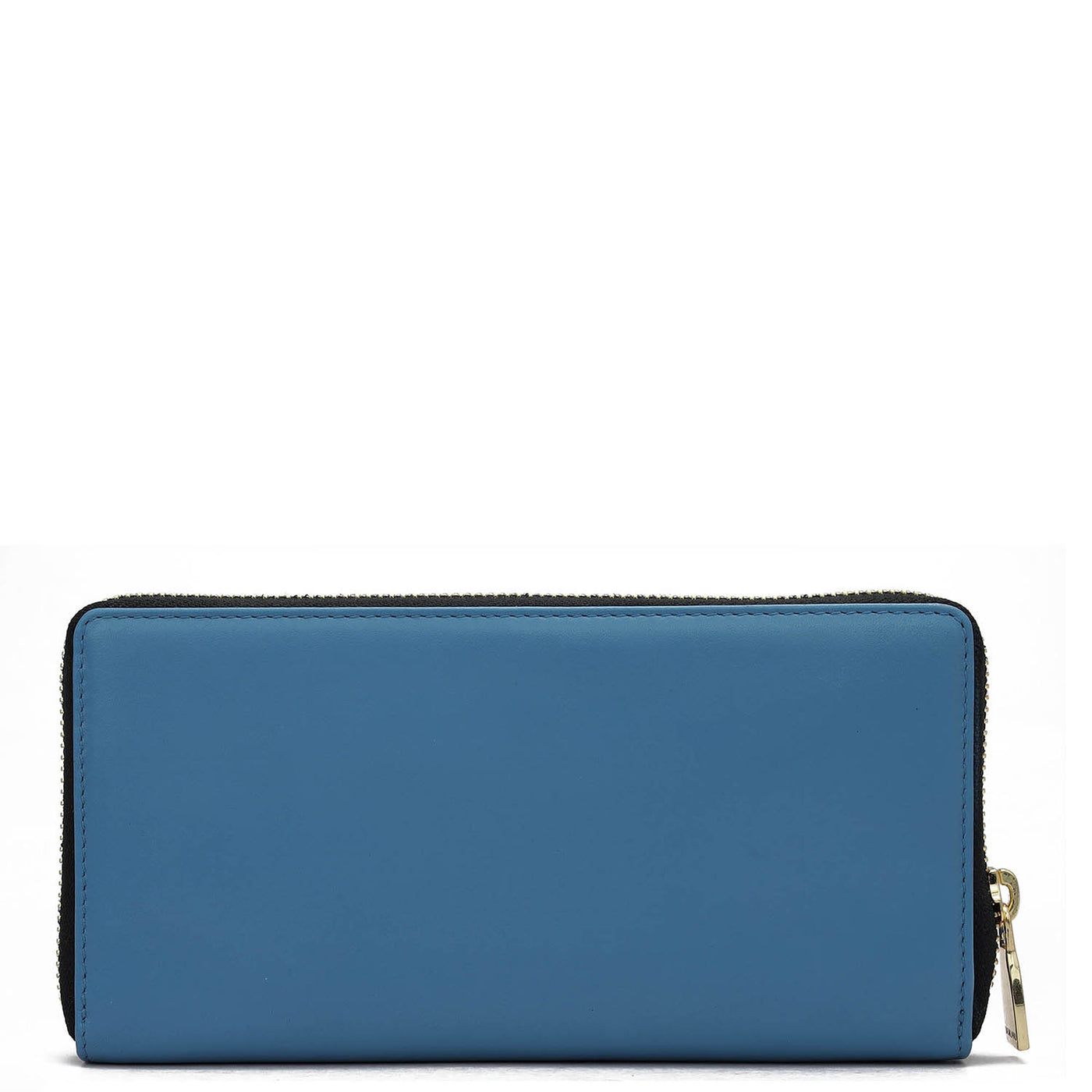 Plain Leather Ladies Wallet - Light Blue