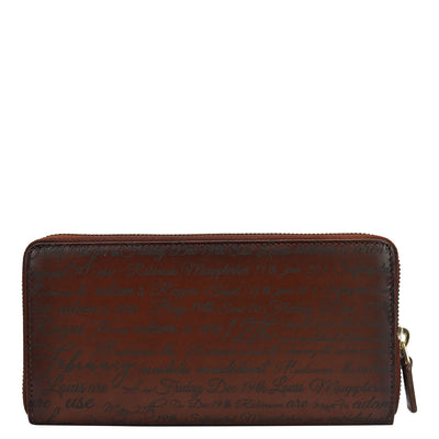 Signato Leather Ladies Wallet - Cognac