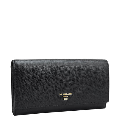 Franzy Leather Ladies Wallet - Black