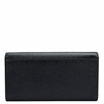 Franzy Leather Ladies Wallet - Black