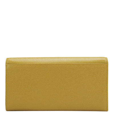 Franzy Leather Ladies Wallet - Mustard