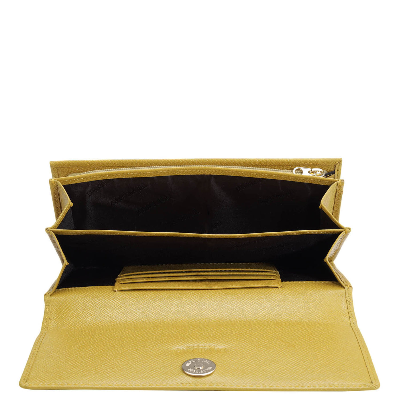 Franzy Leather Ladies Wallet - Mustard