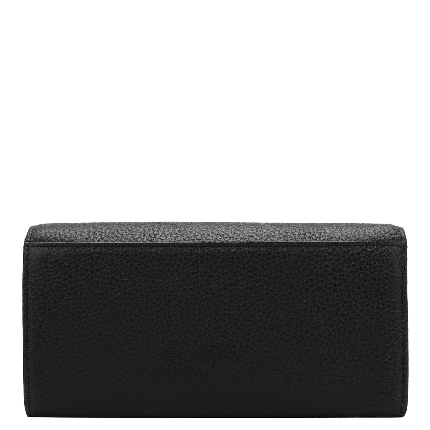 Wax Leather Ladies Wallet - Black