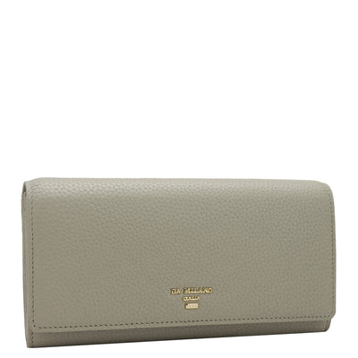 Wax Leather Ladies Wallet - Khaki